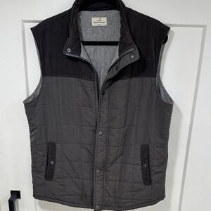 Marine Layer Charcoal Quilted Vest for Men